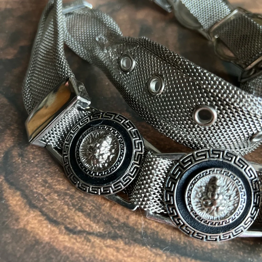 Vintage Versace silver belt
